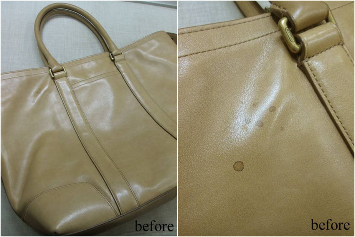 COACH（コーチ）バックしみ抜き～取れないシミを隠す（隠蔽）事例